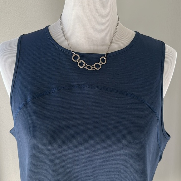 Super Cute Navy Sweaty Betty Cropped Mesh Tank, UK14, US 8-10, NWOT - Picture 2 of 7